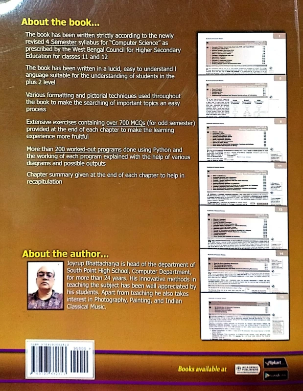 Rudiments of Computer Science for Class 12 (Semester 3) – 4th Edition | 700+ MCQs By J. Bhattacharyya (Academic Publishers) - Image 2 by 