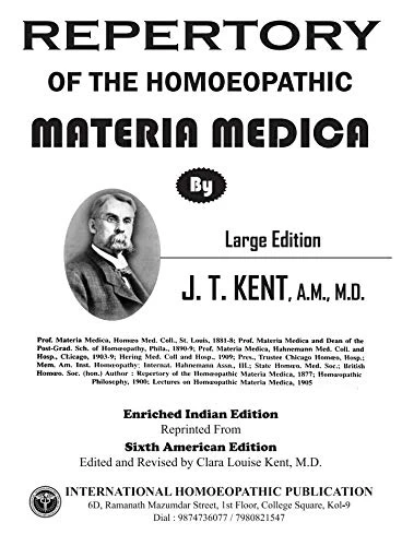 Repertory of the Homoeopathic Materia Medica & Word Index (Large & Original Latest Edition) By J.T. Kent - Image 2 by International Homoeopathic Publication
